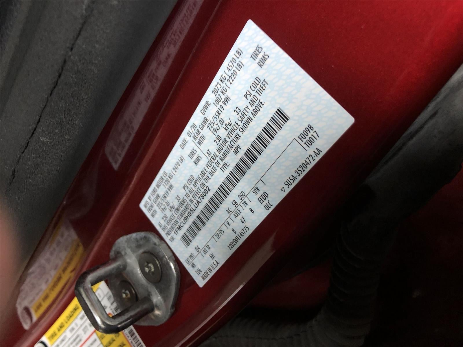 2020 Ford Escape SEL