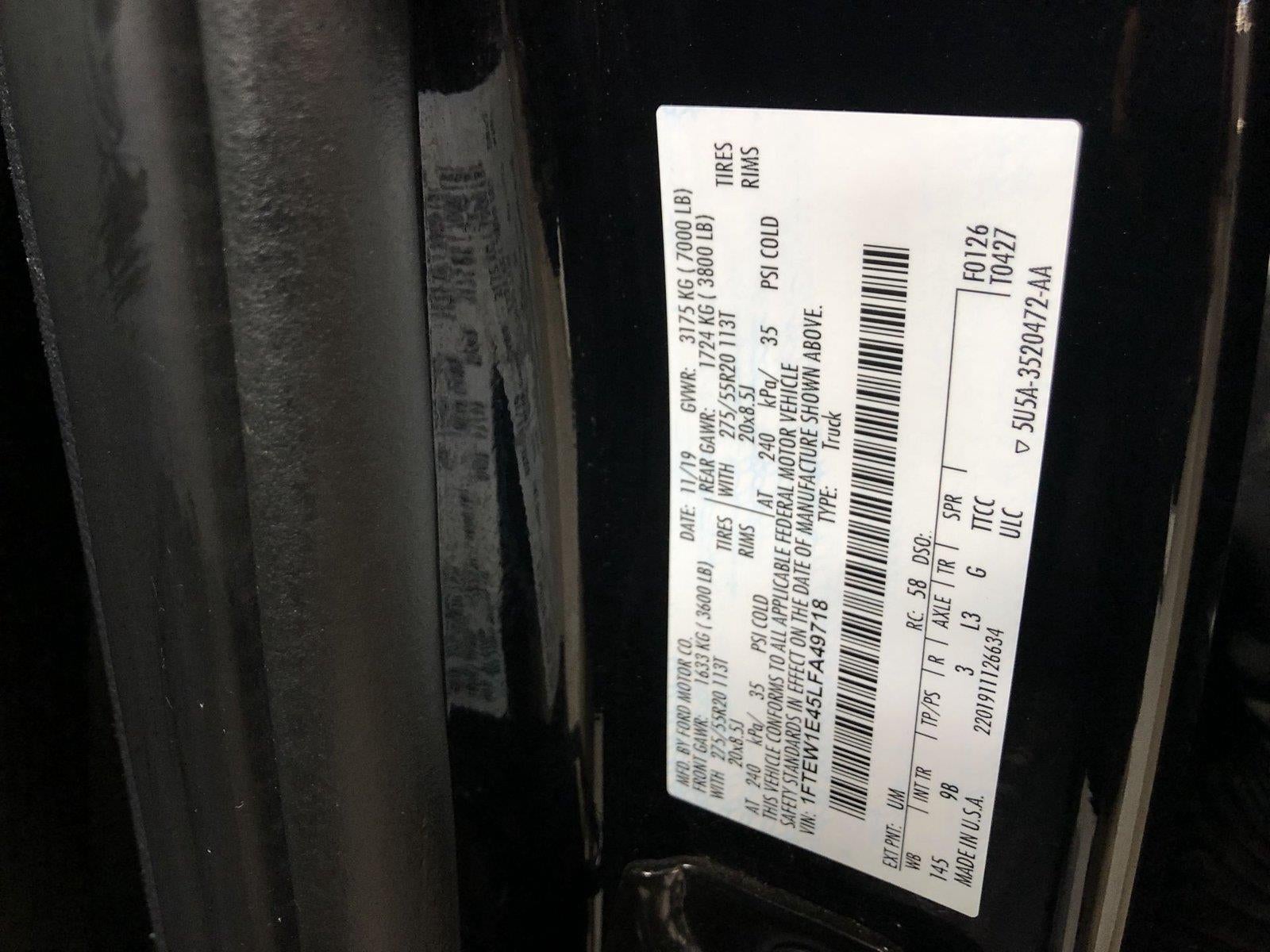 2020 Ford F-150 Platinum