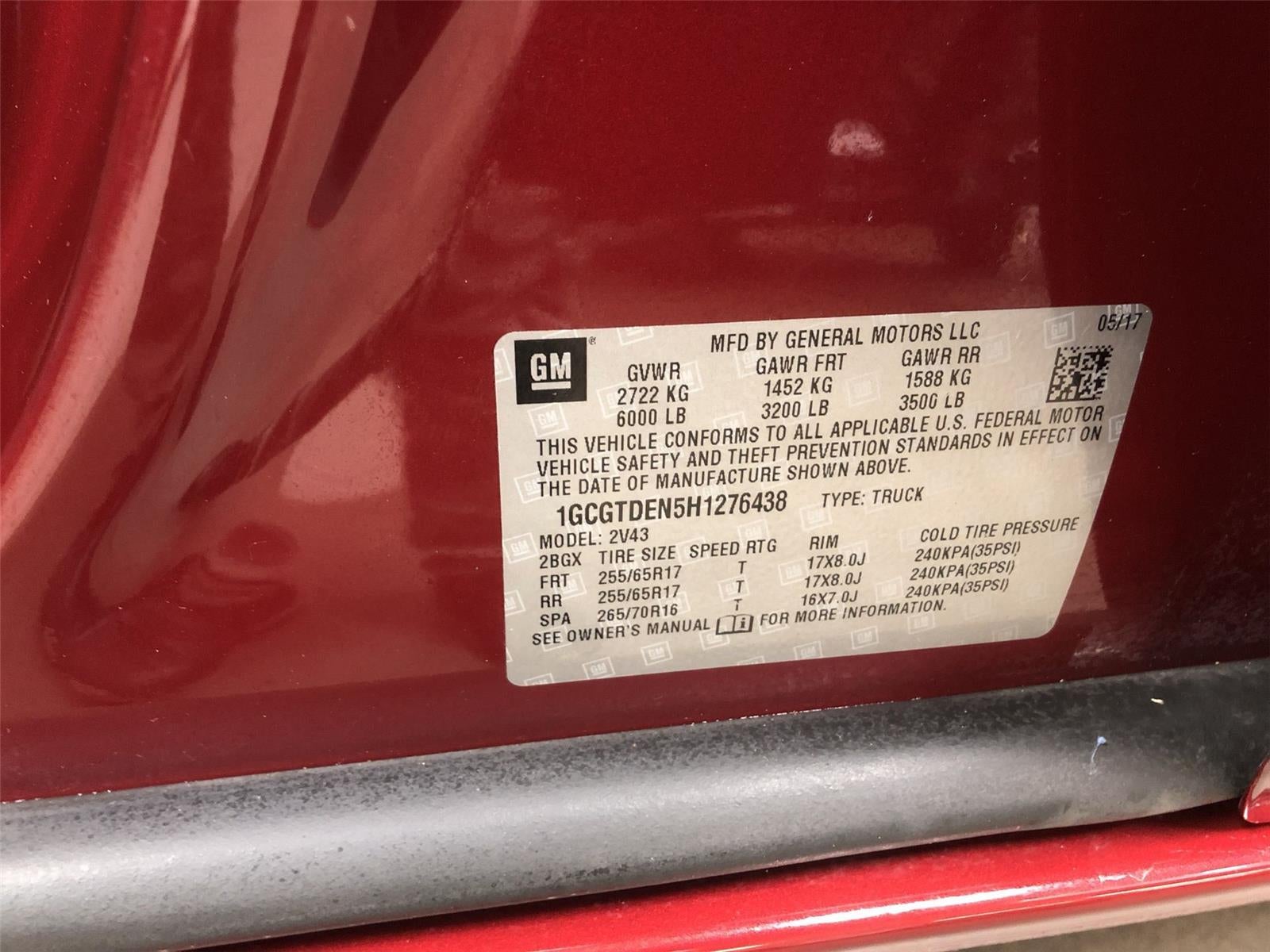2017 Chevrolet Colorado 4WD Z71
