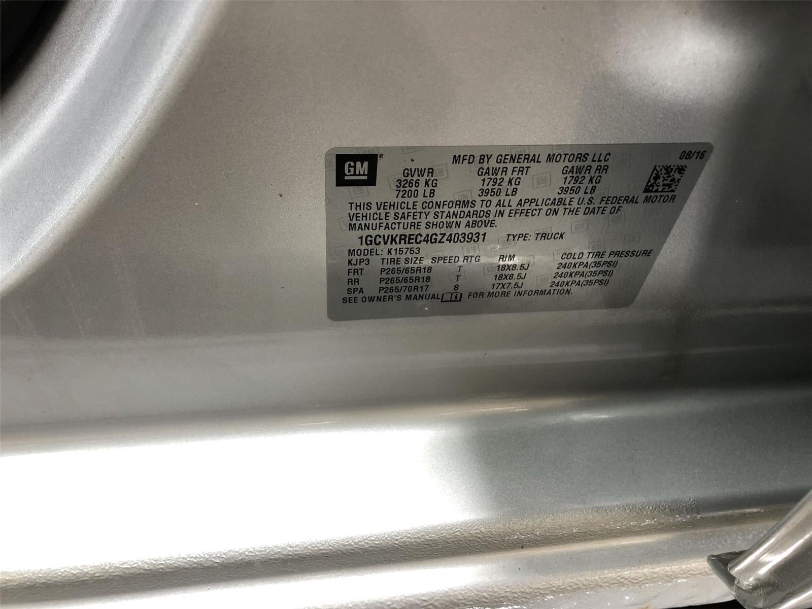 2016 Chevrolet Silverado 1500 LT