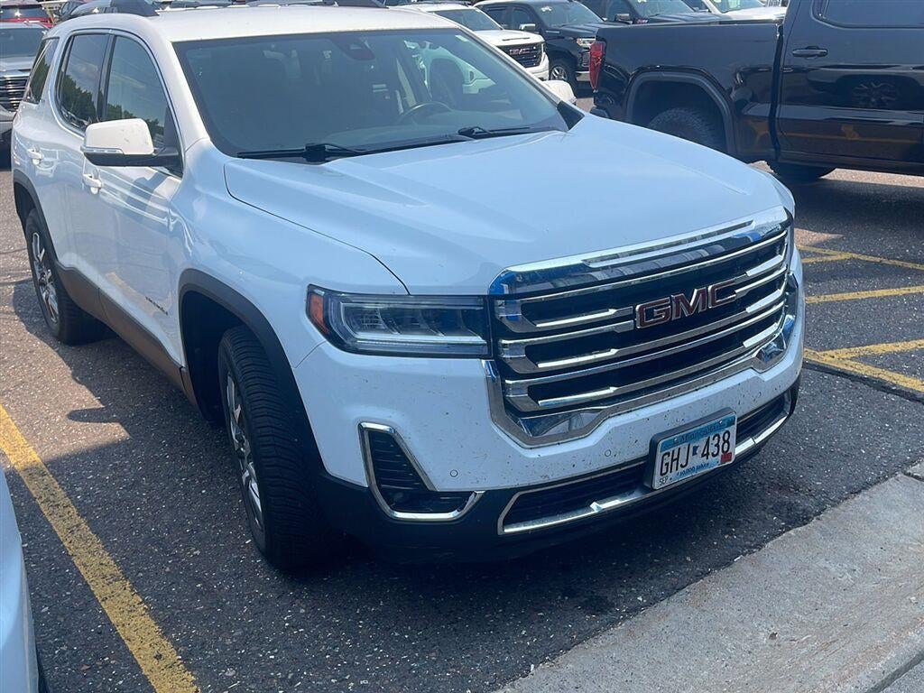 Used 2021 GMC Acadia SLT with VIN 1GKKNULS6MZ207089 for sale in Hermantown, Minnesota