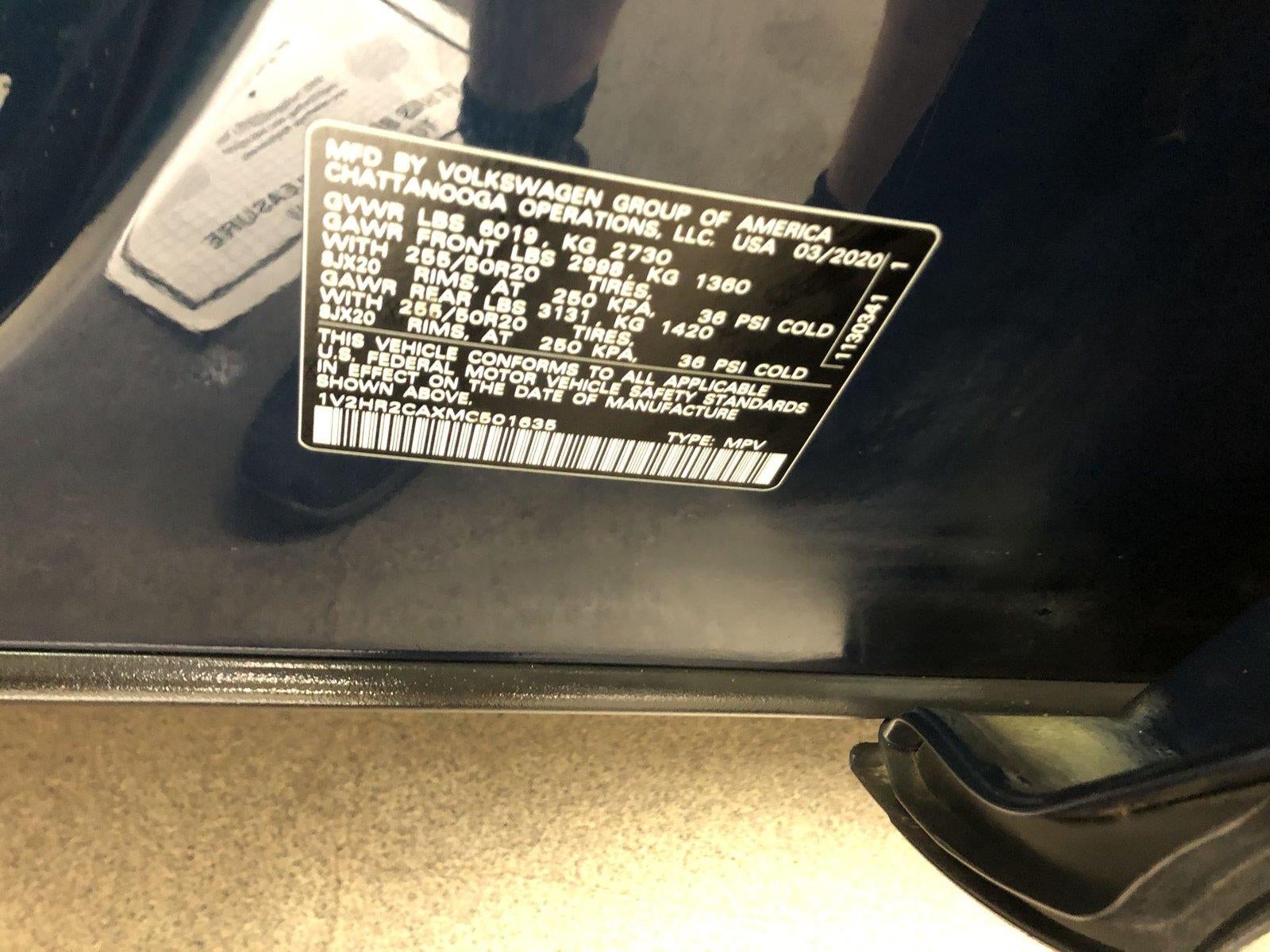 2021 Volkswagen Atlas 3.6L V6 SE w/Technology