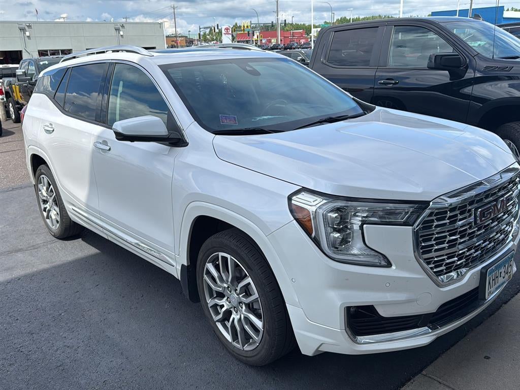 Used 2023 GMC Terrain Denali with VIN 3GKALXEG7PL251982 for sale in Hermantown, Minnesota