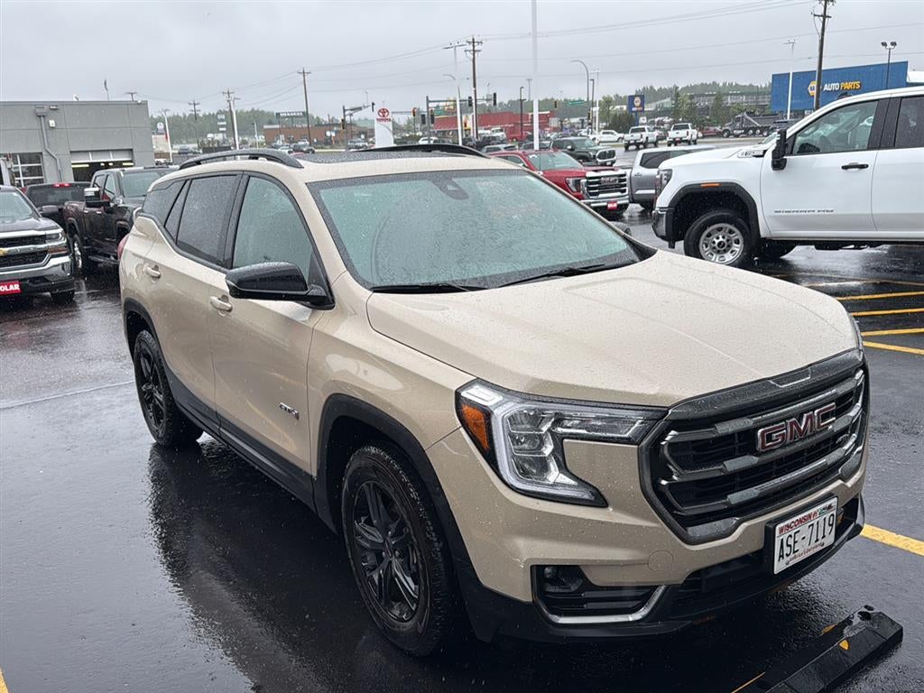 Used 2023 GMC Terrain AT4 with VIN 3GKALYEG0PL111505 for sale in Hermantown, Minnesota