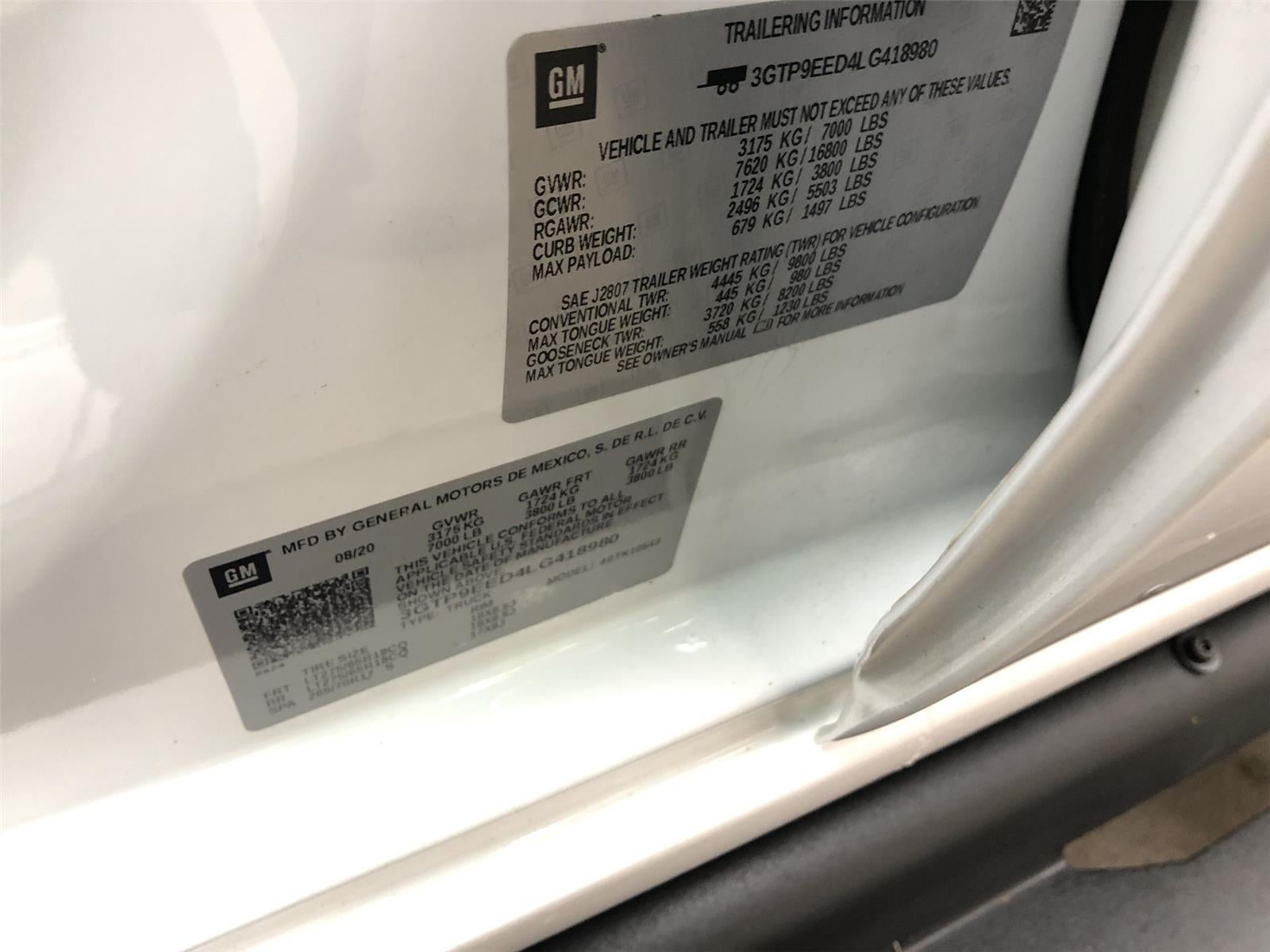 2020 GMC Sierra 1500 AT4